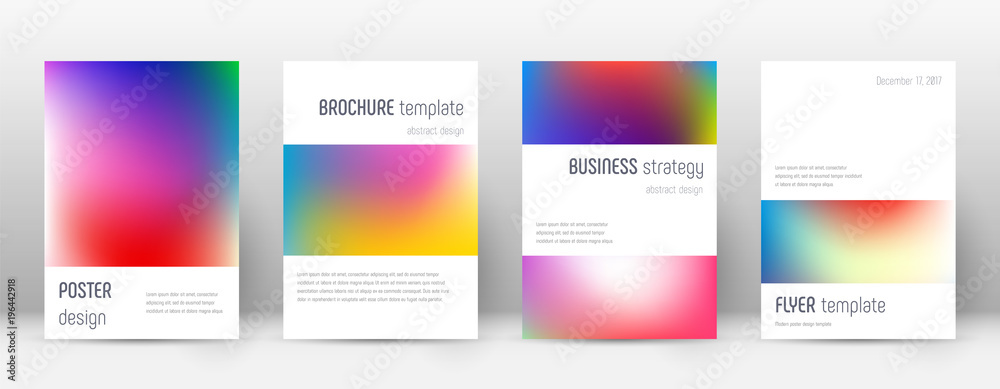 Flyer layout. Minimalistic beautiful template for Brochure, Annual Report, Magazine, Poster, Corporate Presentation, Portfolio, Flyer. Artistic bright cover page.