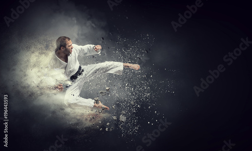 Fighter practising his art © Sergey Nivens