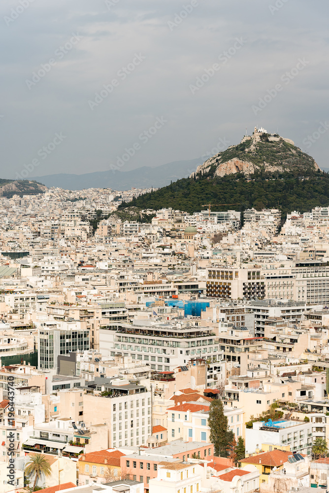 Views of Athens and mount Lykavittos