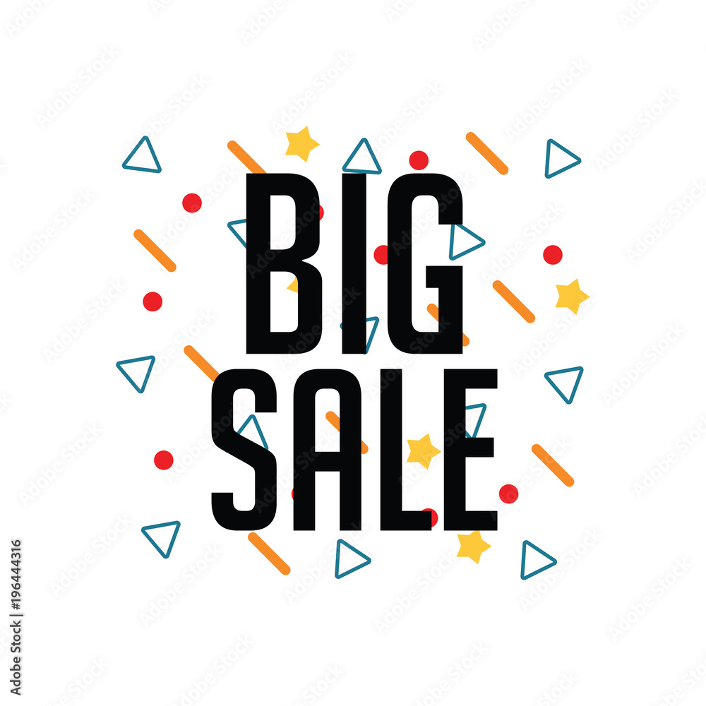 Big Sale Vector Template Design