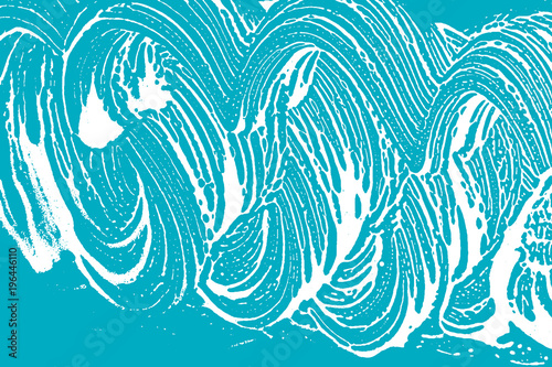 Natural soap texture. Admirable green blue foam trace background. Artistic neat soap suds. Cleanliness, cleanness, purity concept. Vector illustration.