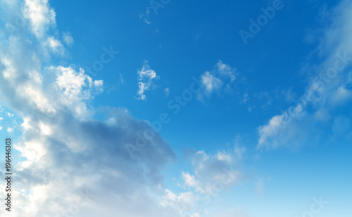 Blue sky and white clouds