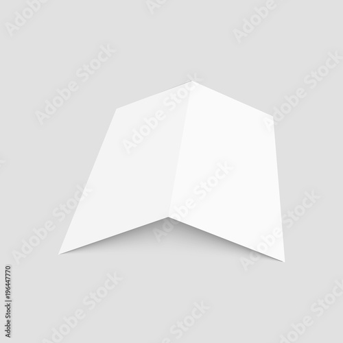 Blank of brochure, flyer, magazine or business card. Vector.