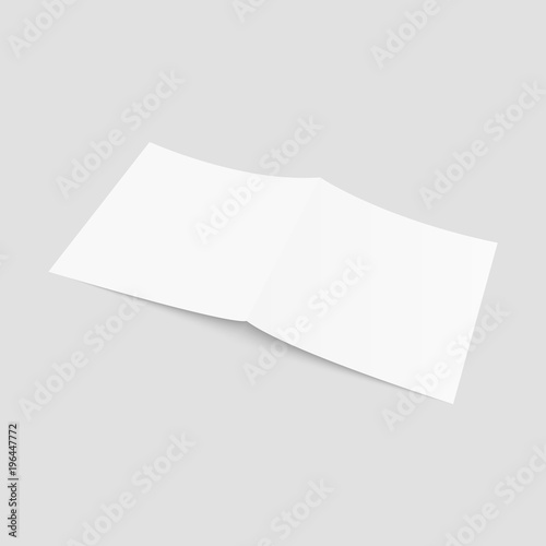 Blank of brochure, flyer, magazine or business card. Vector.