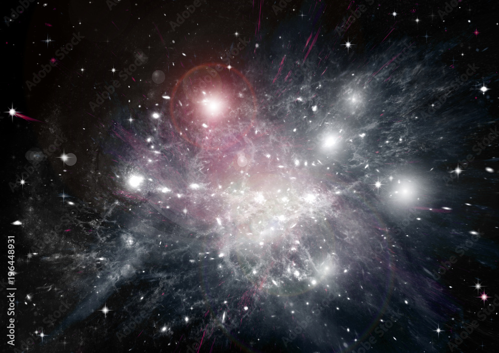 galaxy in a free space galaxy in a free space
