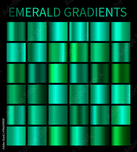 Emerald gradients collection for design