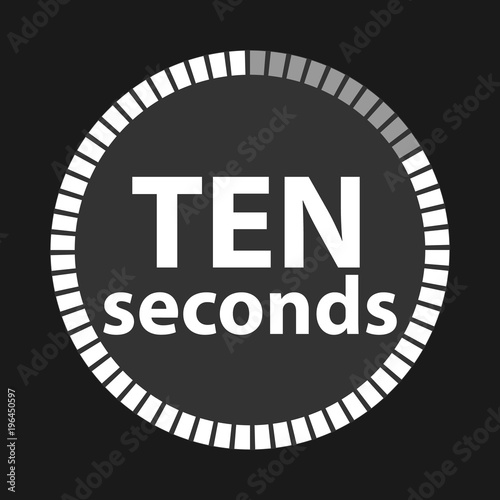 Stopwatch, stopwatch icon, seconds countdown. The clock is ticking.