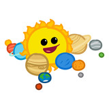Cartoon Solar System