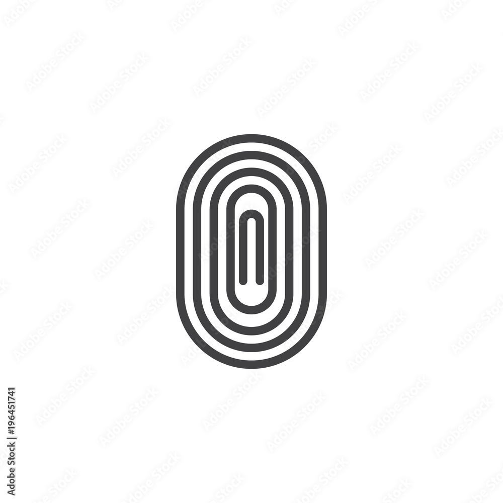 Fingerprint outline icon. linear style sign for mobile concept and web design. Human id simple line vector icon. Symbol, logo illustration. Pixel perfect vector graphics Fingerprint outline icon. linear style sign for mobile concept and web design. Human id simple line vector icon. Symbol, logo illustration. Pixel perfect vector graphics