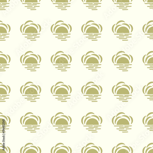 Sun vector illustration on a seamless pattern background