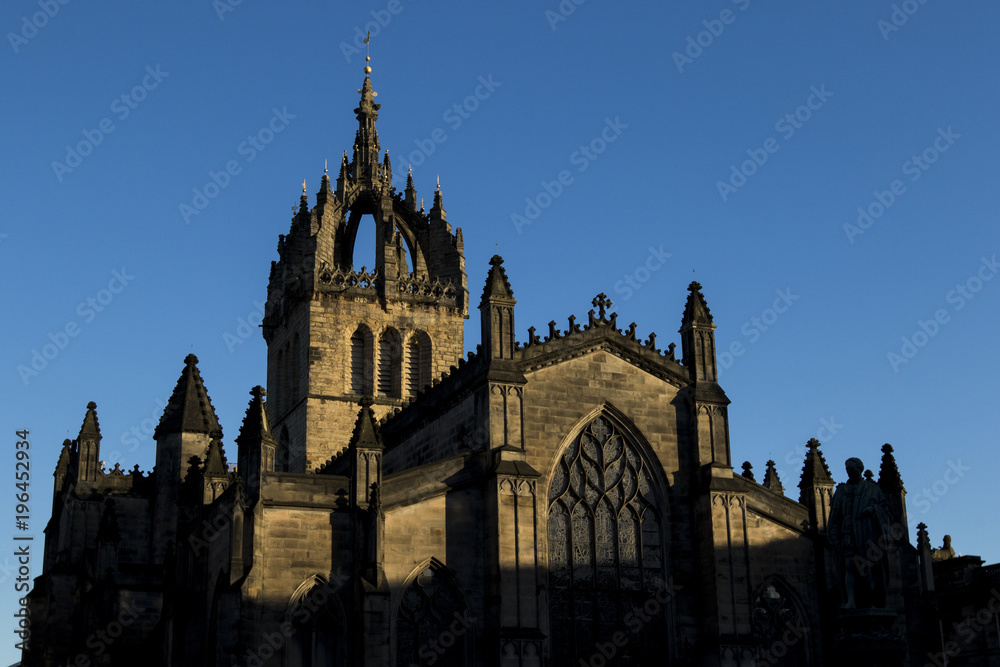 St Giles Cathedral on a clear blue day