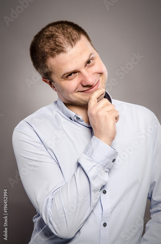 young man smiling