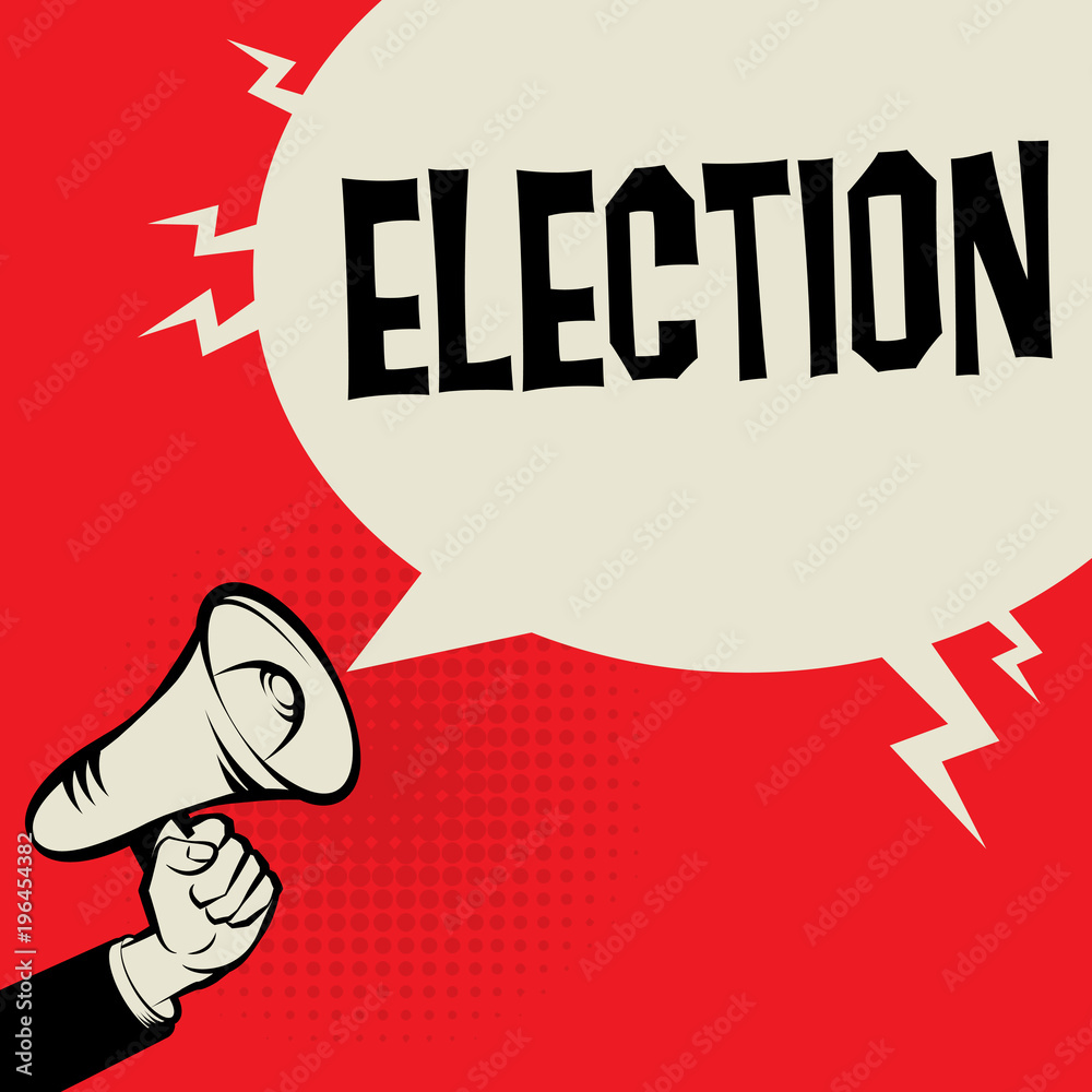 Megaphone Hand business concept Election Megaphone Hand business concept Election