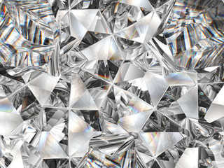 diamond texture closeup and kaleidoscope