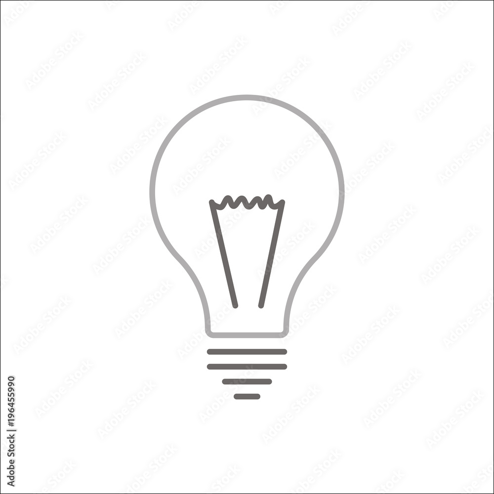 Lamp bulb vector flat . Lamp bulb vector flat .