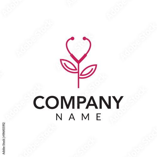 Beauty clinic vector logo icon illustration
