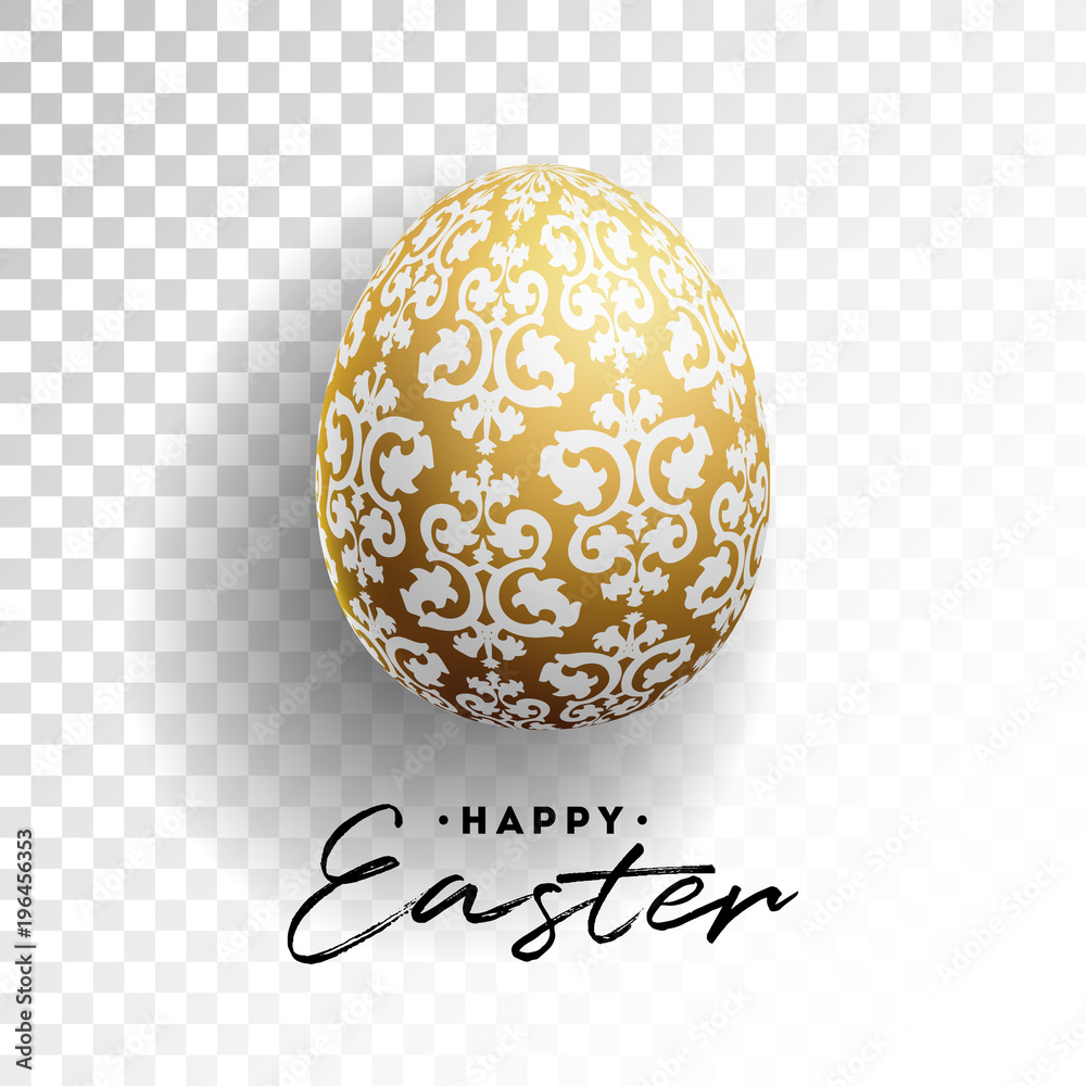 Vector Illustration of Happy Easter Holiday with Painted Egg on Transparent Background. International Celebration Design with Typography for Greeting Card, Party Invitation or Promo Banner. Vector Illustration of Happy Easter Holiday with Painted Egg on Transparent Background. International Celebration Design with Typography for Greeting Card, Party Invitation or Promo Banner.