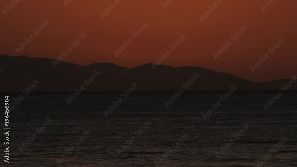 Time lapse of the sun setting over the Pacific Ocean and behind Santa Cruz Island from Ventura, California. Time lapse of the sun setting over the Pacific Ocean and behind Santa Cruz Island from Ventura, California.