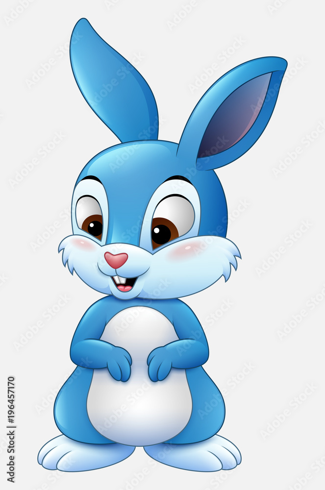 Cute rabbit cartoon isolated on white background Cute rabbit cartoon isolated on white background