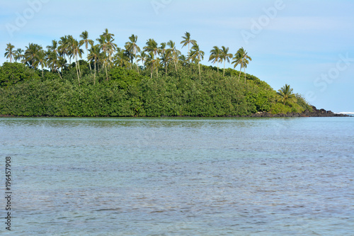 Taakoka islet in Muri lagoon Rarotonga Cook Islands photo