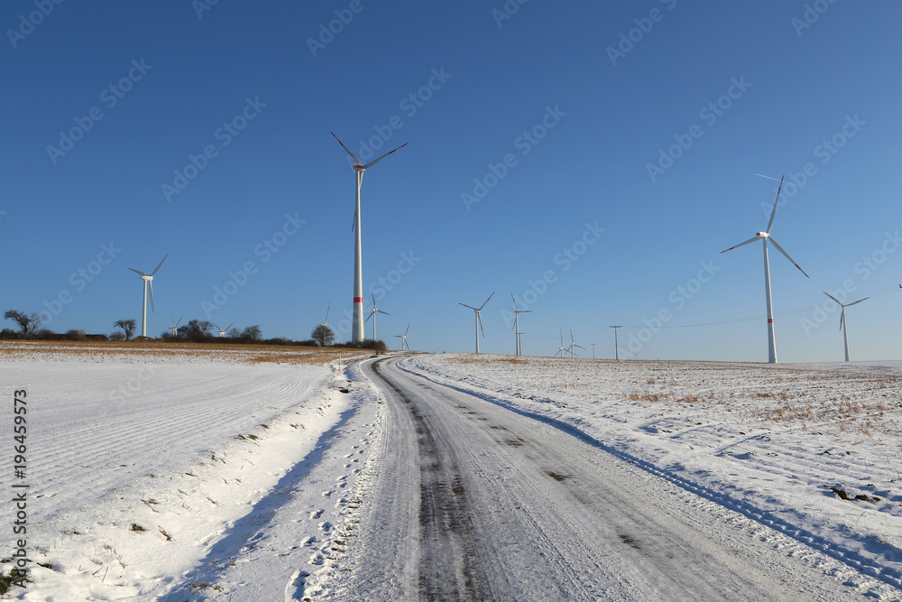 Alternative Energy / Wind turbines in a field