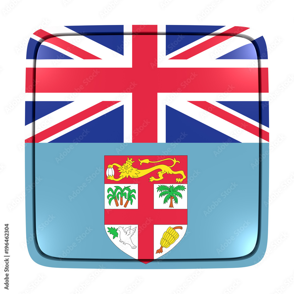 Obraz premium Fidji flag icon