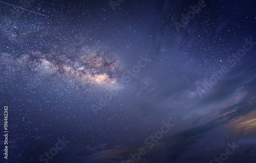 Bright Milkyway during new moon at Kudat, Sabah Malaysia. Image contain soft focus and noise due to long expose and high iso.