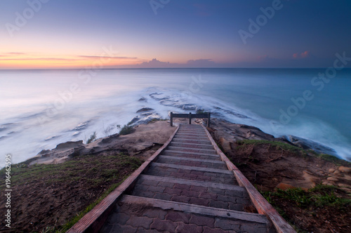 beautiful view of Tip of Borneo, Sabah Malaysia. Long expose lead to soft focus to some are of the image.