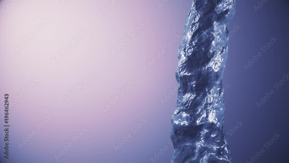 Pouring water column digital simulation seamless loop slow motion isolated animation on gradient background new quality natural motion graphics cool nice beautiful 4k video footage Pouring water column digital simulation seamless loop slow motion isolated animation on gradient background new quality natural motion graphics cool nice beautiful 4k video footage