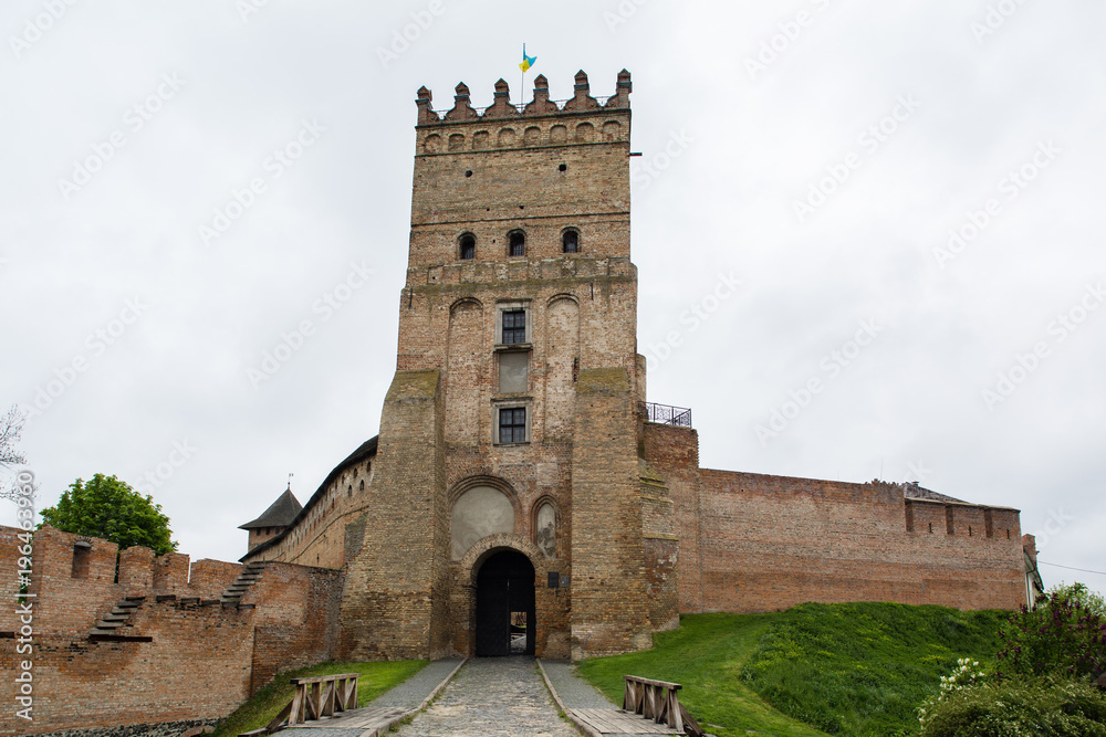 View of Lubart Castle or Lutsk High Castle.