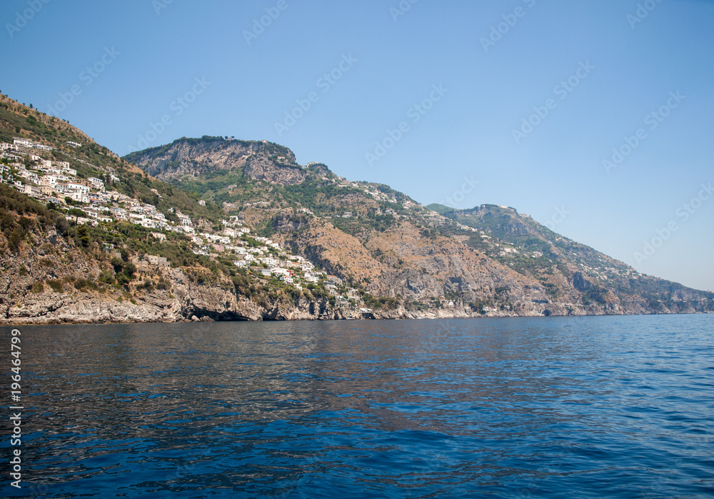 Fototapeta premium A view of the Amalfi Coast between Sorrento and Amalfi. Campania. Italy