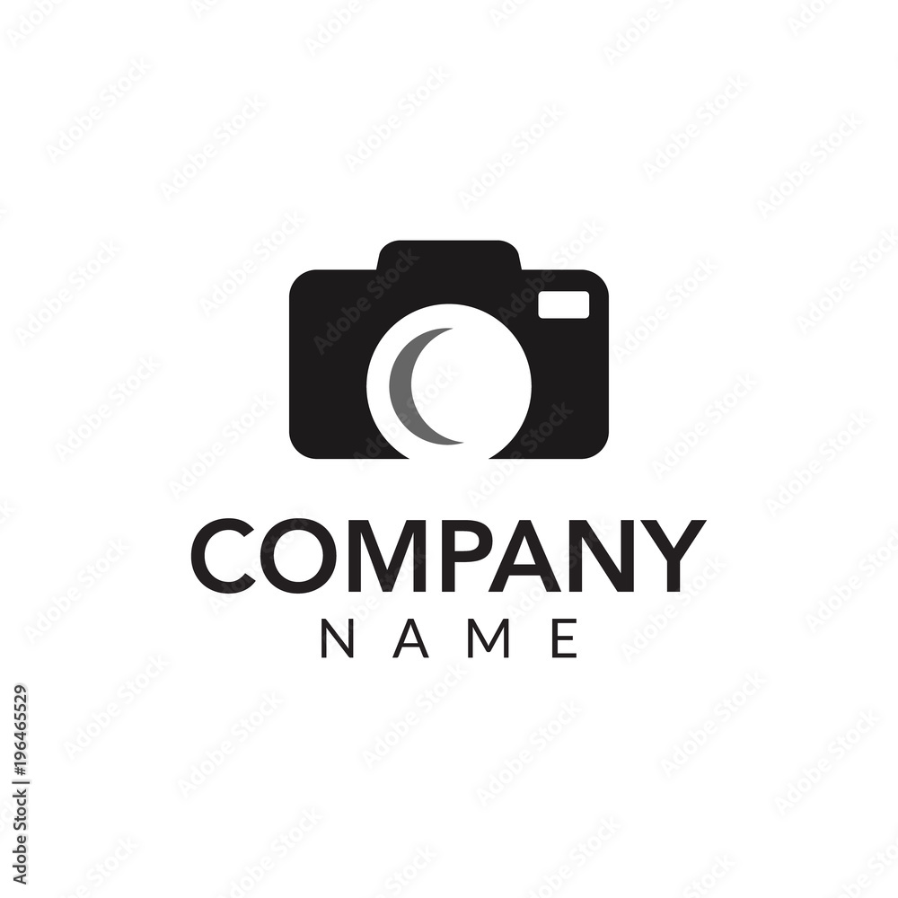 Photography vector logo icon illustration
