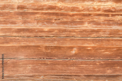 Horizontal brown boards. Texture background