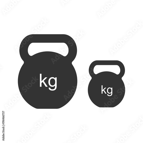 Kettlebells glyph icon