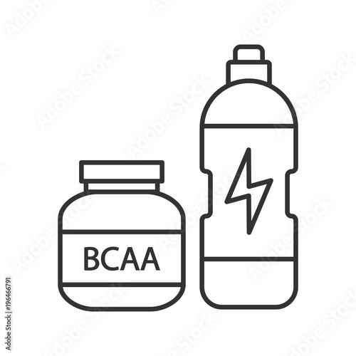 BCAA supplement linear icon