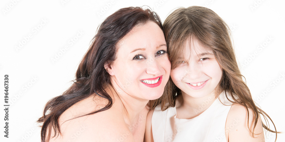 love family with single mother and young girl daughter love family with single mother and young girl daughter