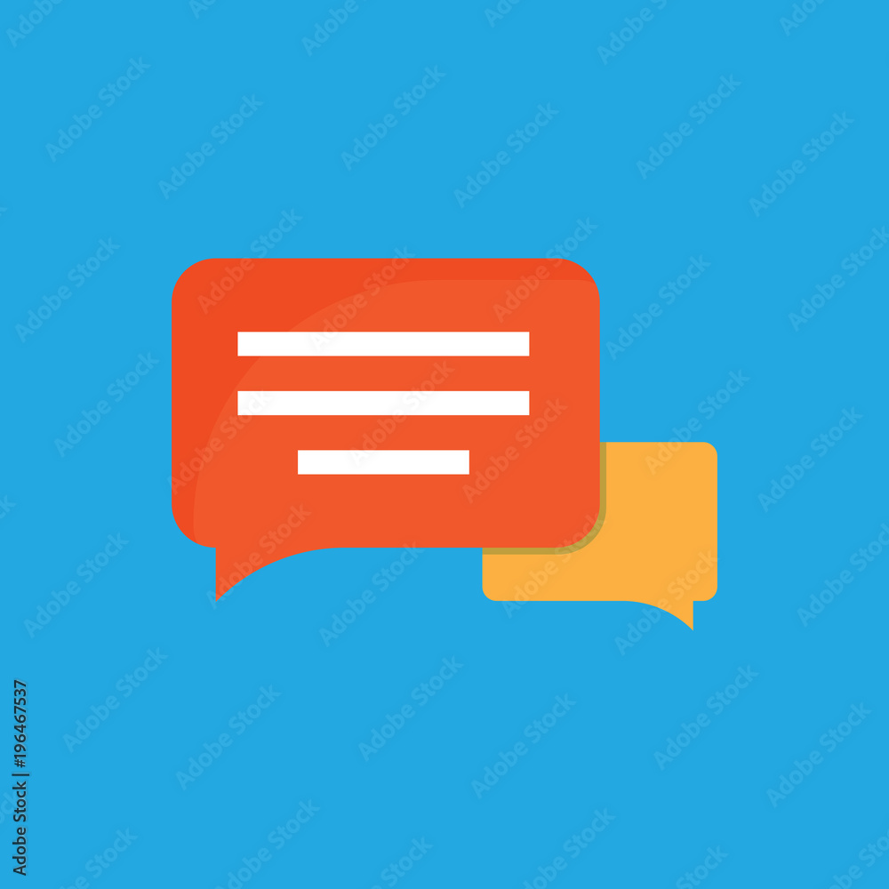 CHAT FLAT ICON CHAT FLAT ICON