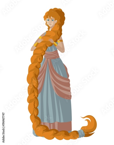 long hair child tale girl