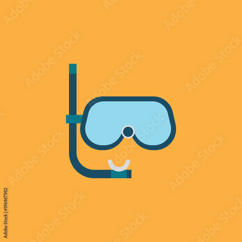 SCUBA DIVING FLAT ICON