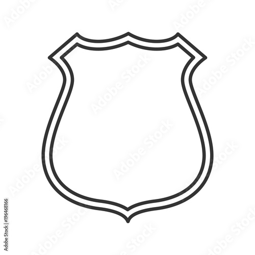 Badge, emblem linear icon