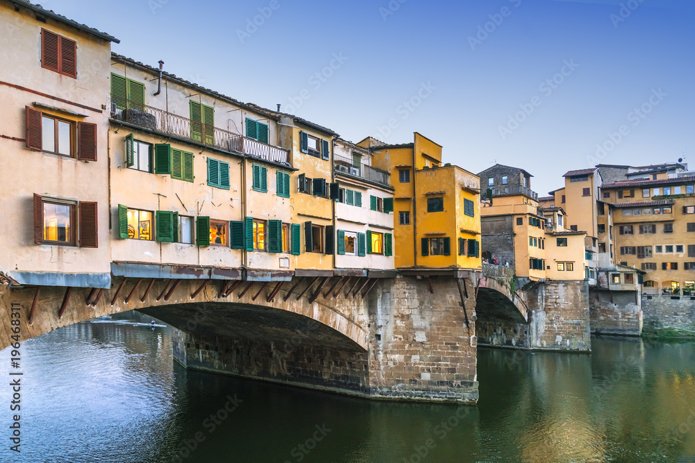 Florence or Firenze city on the Arno River, Italy, Toscana.
