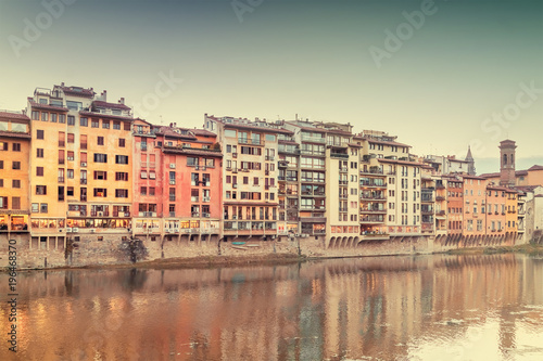 Architecture of Florence - a city on the Arno River, Italy, Toscana