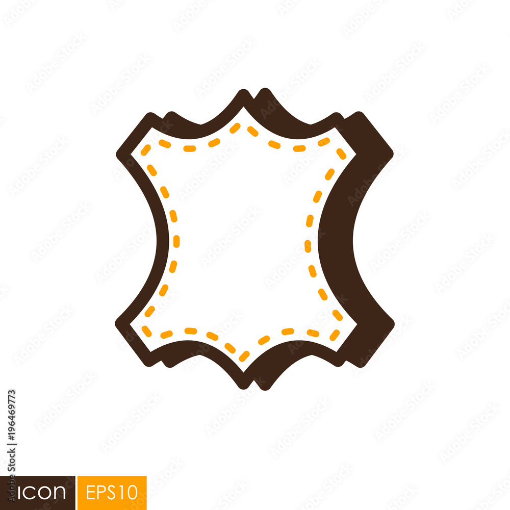 Leather vector icon
