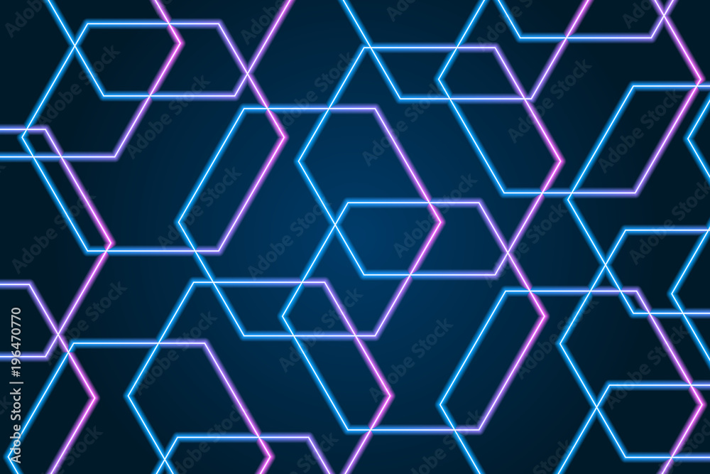 geometric pattern neon light background geometric pattern neon light background