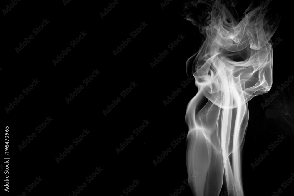 Obraz premium Smoke on black background