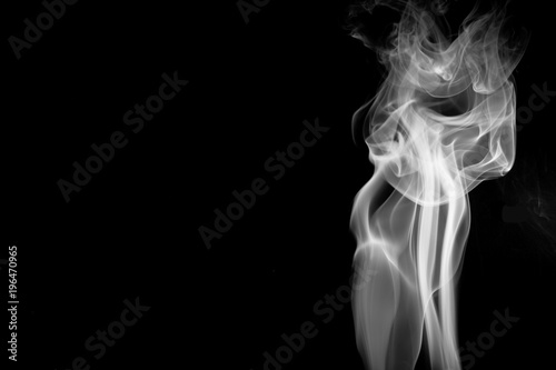 Smoke on black background