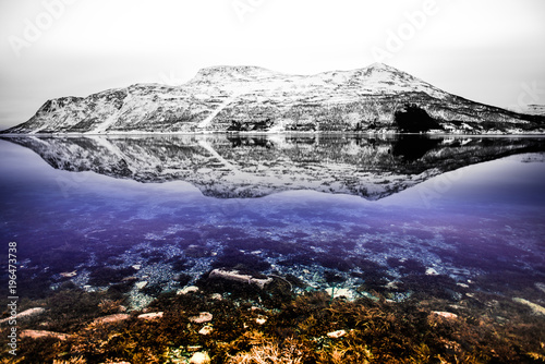reflection in a fjord