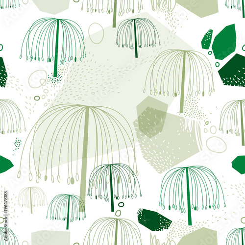 Abstract Willow Pattern vector illustration