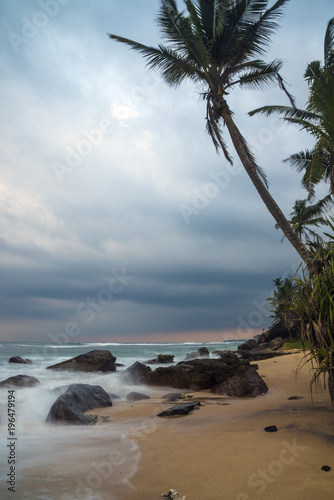 Tropical beach, Polhena, Matara, Southern Province, Sri Lanka photo