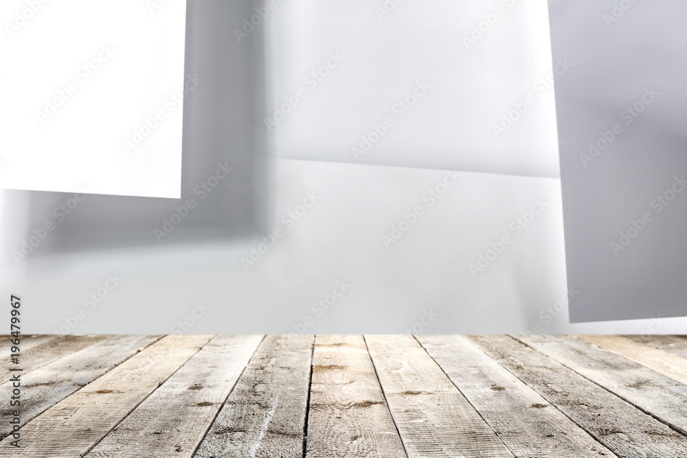 desk of free space and white color space desk of free space and white color space